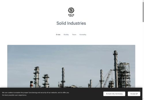 Webové stránky Solid Industries s.r.o., Nymburk