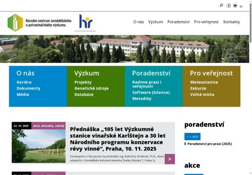 Národní centrum zemědělského a potravinářského výzkumu, v.v.i. nabízí práci na pozici Zahradnický dělník - vinař v obci Karlštejn