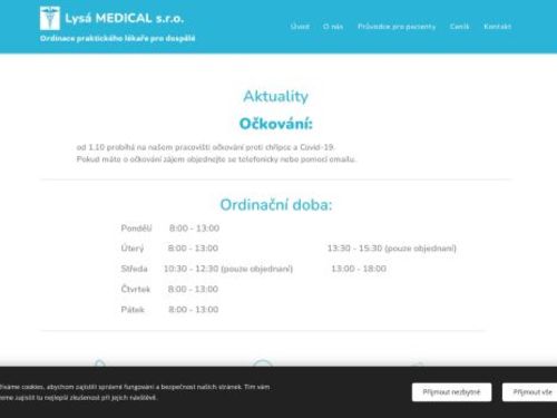 Praktický lékař pro dospělé Lysá MEDICAL s.r.o. - MUDr. Luděk Serbus