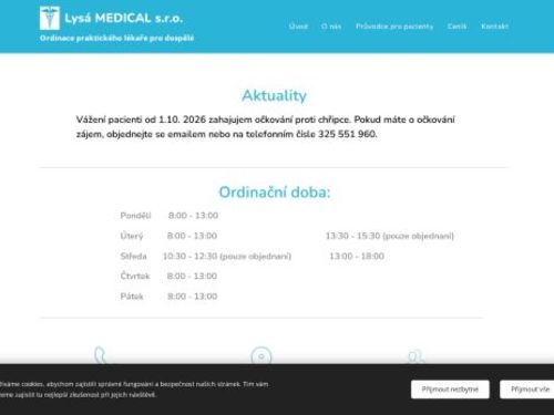 Praktický lékař pro dospělé Lysá MEDICAL s.r.o. - MUDr. Luděk Serbus