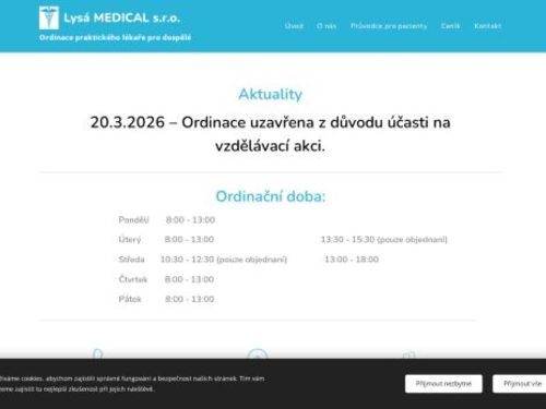 Praktický lékař pro dospělé Lysá MEDICAL s.r.o. - MUDr. Luděk Serbus