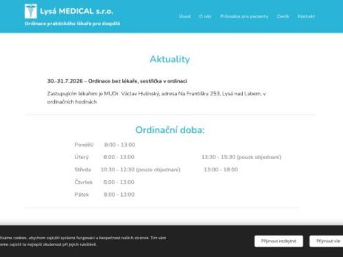 Praktický lékař pro dospělé Lysá MEDICAL s.r.o. - MUDr. Luděk Serbus