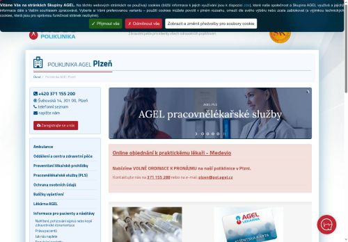 Zobrazit webové stránky Poliklinika AGEL Plzeň