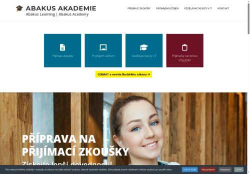 Webové stránky Abakus Learning s.r.o., Brno