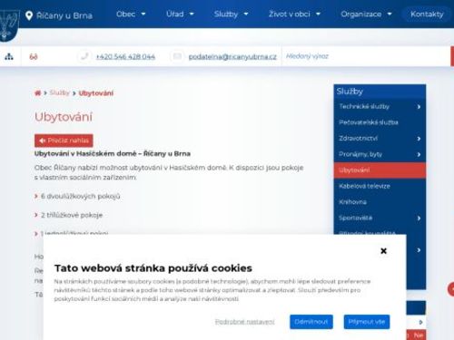 Hasičský dům Říčany – ubytování