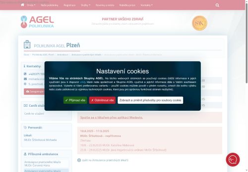 Zobrazit webové stránky Praktický lékař pro dospělé - MUDr. Michaela Šťástková