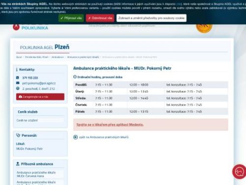 Praktický lékař pro dospělé - MUDr. Petr Pokorný