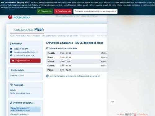 Chirurgická ambulance - MUDr. Hana Komínková