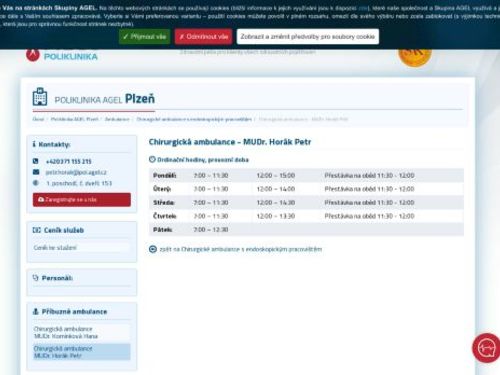 Chirurgická ambulance - MUDr. Petr Horák