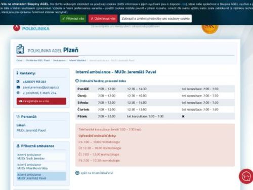 Interní a revmatologická ambulance - MUDr. Pavel Jeremiáš