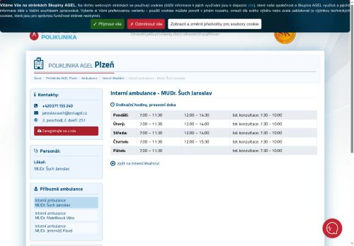 Zobrazit webové stránky Interní ambulance - MUDr. Jaroslav Šuch