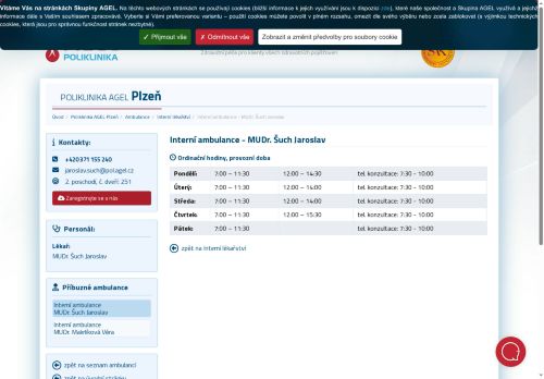 Zobrazit webové stránky Interní ambulance - MUDr. Jaroslav Šuch
