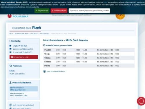 Interní ambulance - MUDr. Jaroslav Šuch