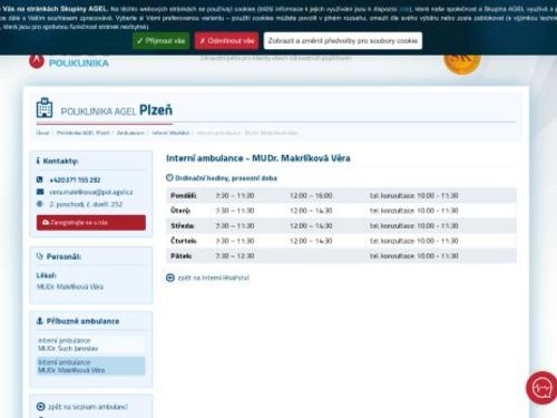 Interní ambulance - MUDr. Věra Makrlíková