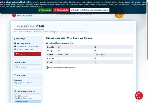 Zobrazit webové stránky Klinická logopedie - Mgr. Barbora Krupařová