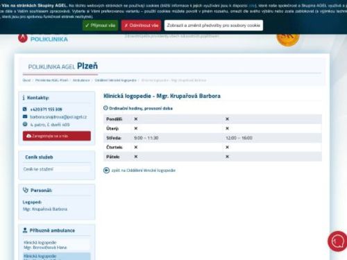 Klinická logopedie - Mgr. Barbora Krupařová