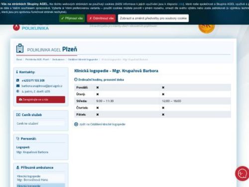 Klinická logopedie - Mgr. Barbora Krupařová