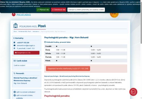 Zobrazit webové stránky Psychologická poradna - Mgr. Bohumil Horn
