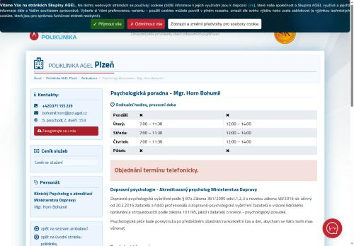 Zobrazit webové stránky Psychologická poradna - Mgr. Bohumil Horn