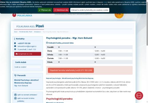 Zobrazit webové stránky Psychologická poradna - Mgr. Bohumil Horn