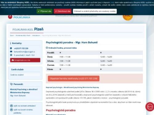 Psychologická poradna - Mgr. Bohumil Horn