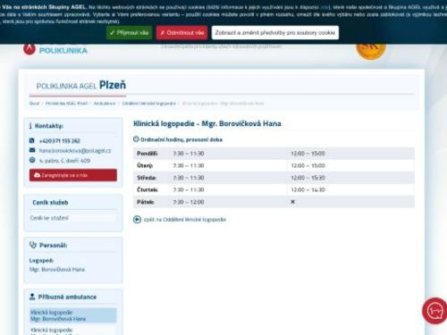 Klinická logopedie - Mgr. Hana Borovičková