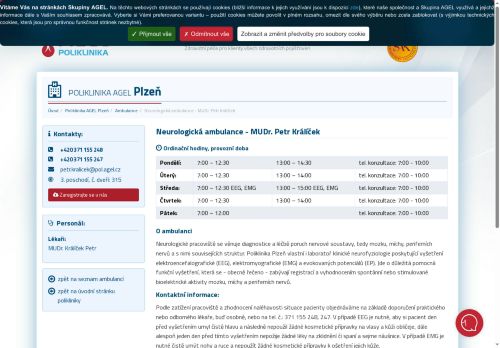 Zobrazit webové stránky Neurologická ambulance - MUDr. Petr Králíček