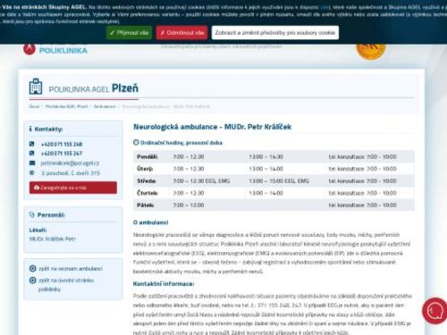 Neurologická ambulance - MUDr. Petr Králíček