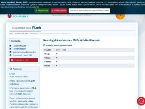 Neurologická ambulance - MUDr. Petr Králíček