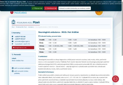 Zobrazit webové stránky Neurologická ambulance - MUDr. Petr Králíček