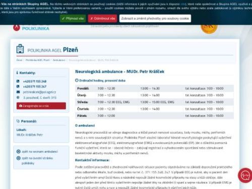 Neurologická ambulance - MUDr. Petr Králíček