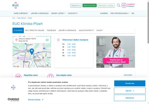 Zobrazit webové stránky EUC klinika Plzeň