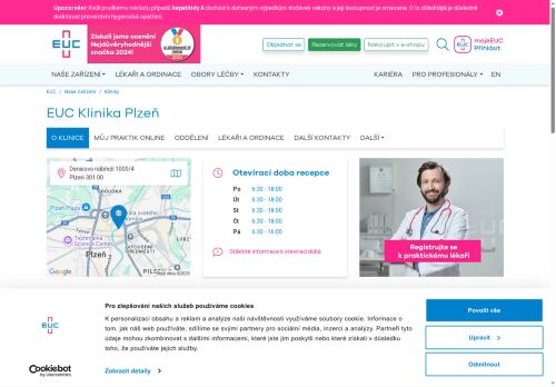Zobrazit webové stránky EUC klinika Plzeň