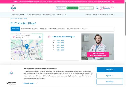 Zobrazit webové stránky EUC klinika Plzeň