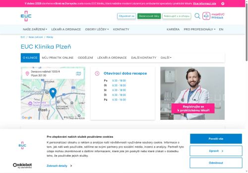 Zobrazit webové stránky EUC klinika Plzeň