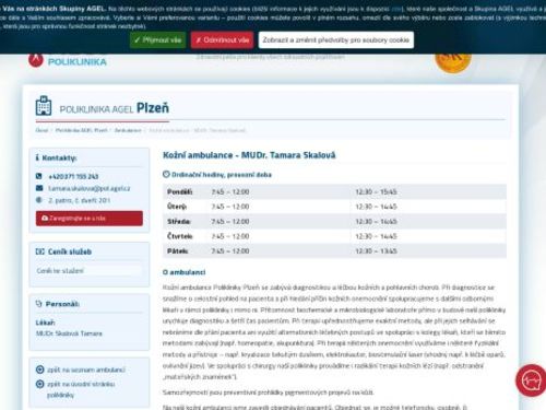 Kožní ambulance - MUDr. Tamara Skalová