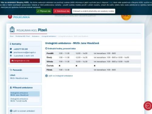 Urologická ambulance - MUDr. Jana Hlaváčová