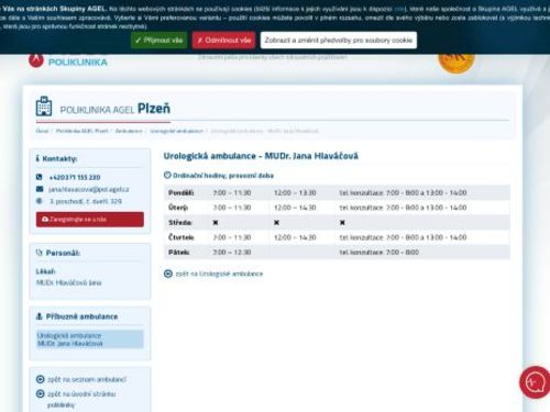 Urologická ambulance - MUDr. Jana Hlaváčová