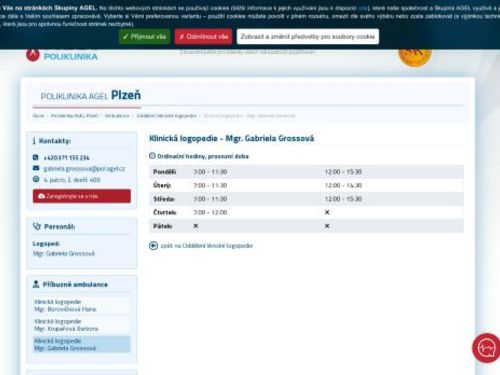 Klinická logopedie - Mgr. Gabriela Grossová