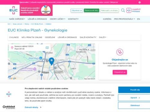 Gynekologická ambulance - MUDr. Jan Harašta (EUC klinika Denisovo nábřeží)