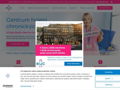 Centrum hojení chronických ran EUC Kliniky Plzeň -  MUDr. Štěpánka Pavcová