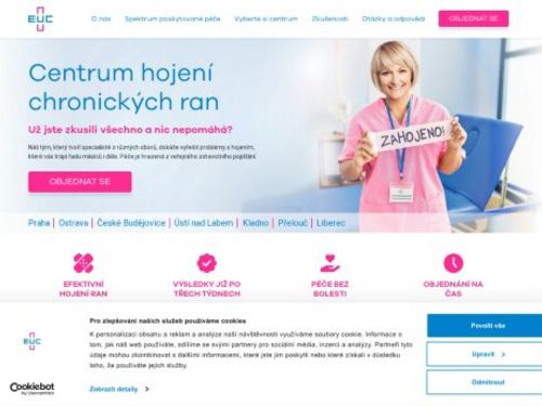 Centrum hojení chronických ran EUC Kliniky Plzeň -  MUDr. Štěpánka Pavcová