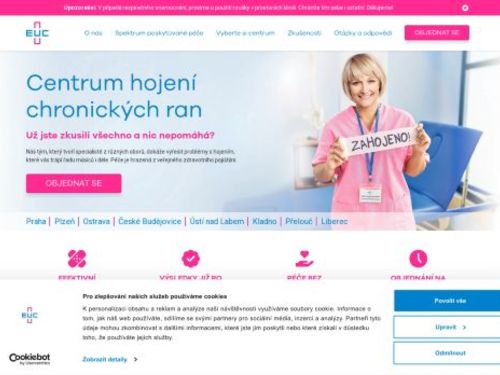 Centrum hojení chronických ran EUC Kliniky Plzeň -  MUDr. Štěpánka Pavcová