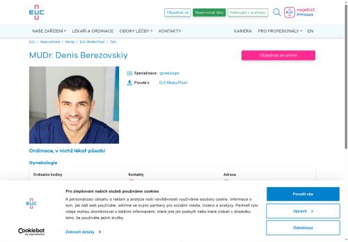 Zobrazit webové stránky Gynekologická ambulance - MUDr. Denis Berezovskiy
