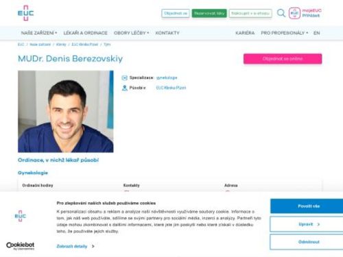 Gynekologická ambulance - MUDr. Denis Berezovskiy
