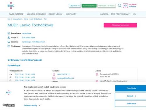 Gynekologická ambulance - MUDr. Lenka Tocháčková