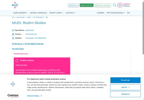 Zobrazit webové stránky Gynekologická ambulance - MUDr. Radim Skalka