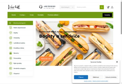 Lahůdky Vavřík a spol., s.r.o. nabízí práci na pozici Pomocná kuchařka / Pomocný kuchař v obci Citonice