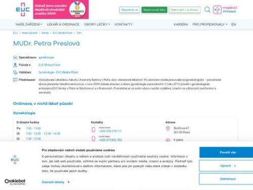 Gynekologická ambulance - MUDr. Petra Preslová