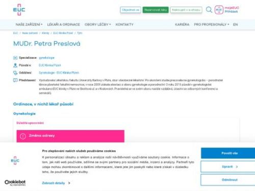 Gynekologická ambulance - MUDr. Petra Preslová